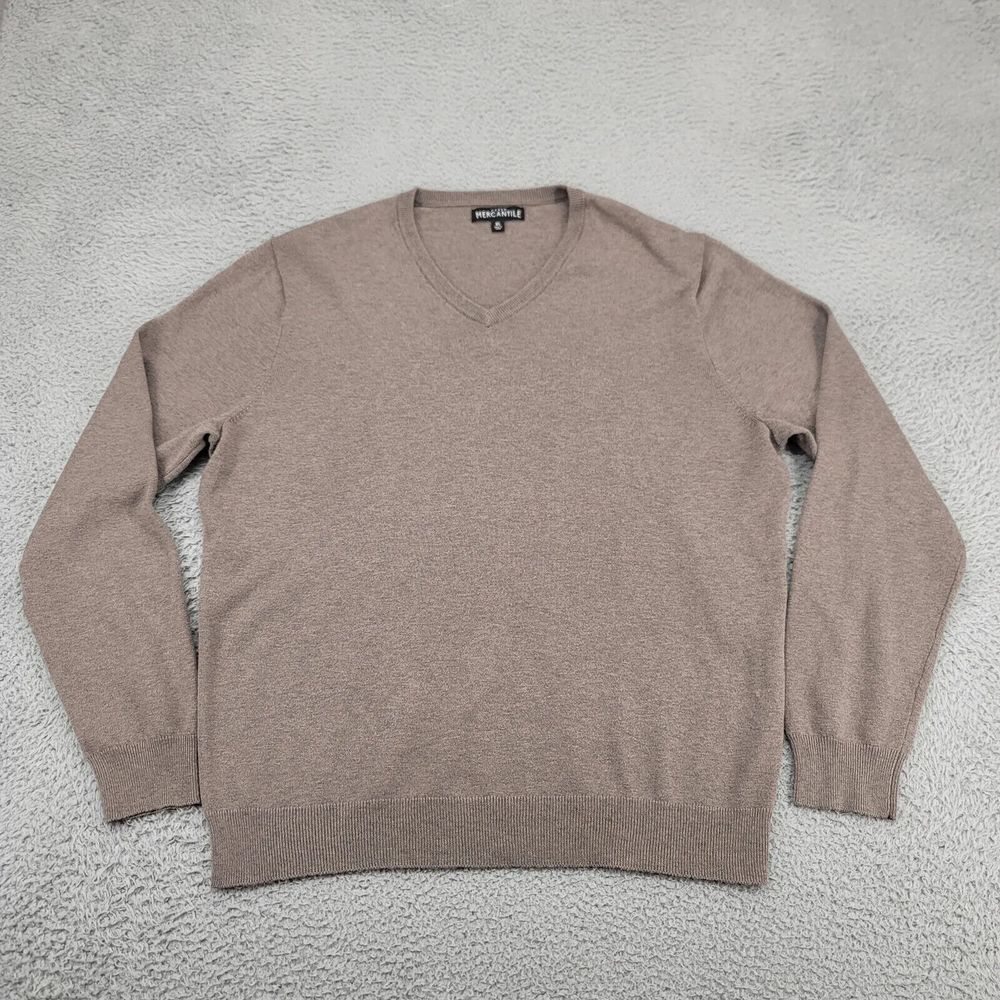 J.Crew Sweater Mens XL Brown Mercantile Wool Blend Normcore‎ Long Sleeve Stretch